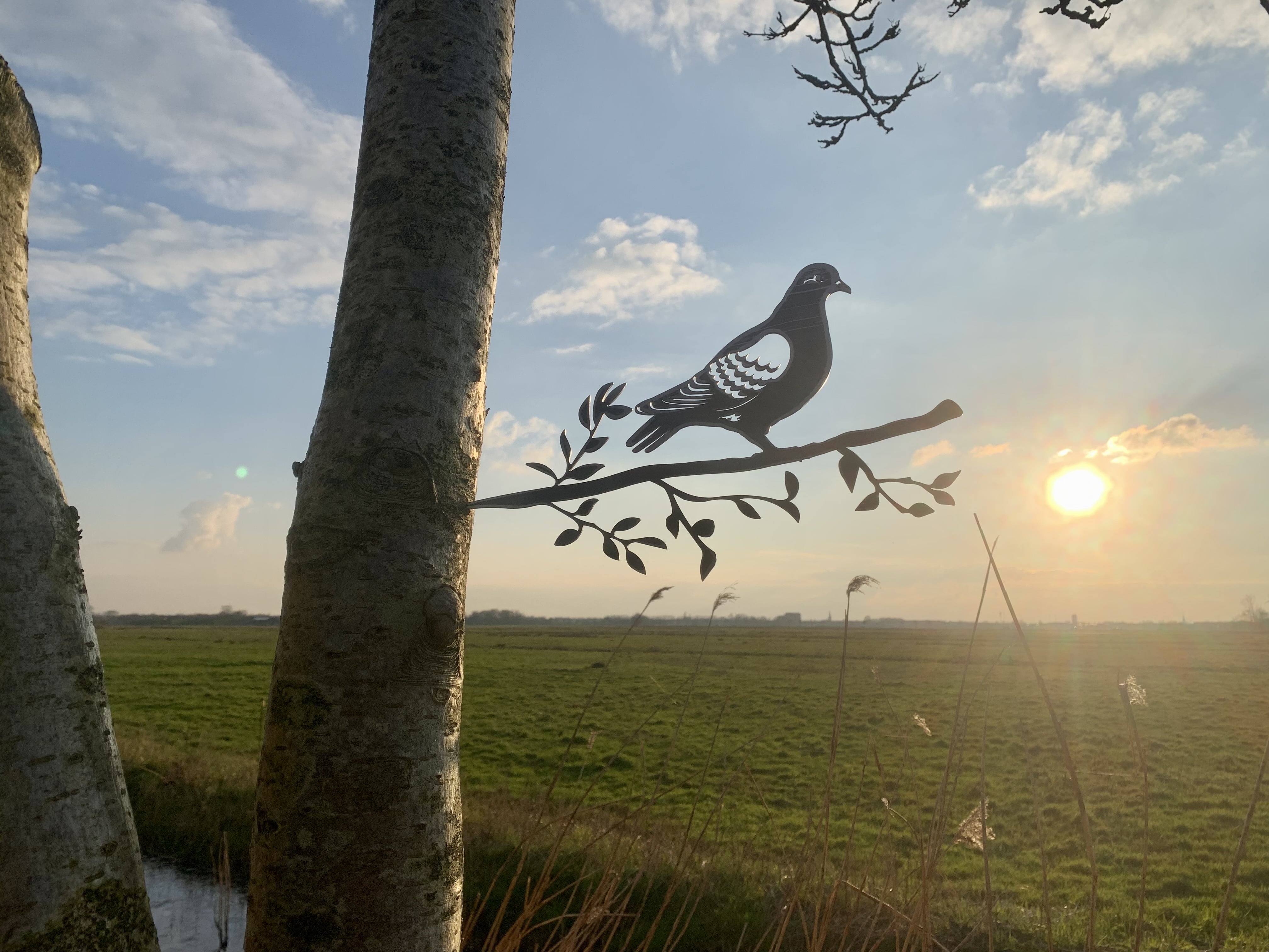 Metallvögel für den Garten